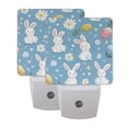 thumbnail image 6 of Yayeee LED Plug in Night Light for The Home with Auto Dusk to Dawn Light Sensors, 2 Pack, Cartoon Easter Bunnies, 6 of 6