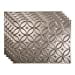 thumbnail image 3 of FASÃ„DE Rings Decorative Vinyl 18in x 24in Backsplash Panel in Brushed Nickel (5 Pack), 3 of 15