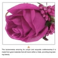 thumbnail image 4 of Uxcell 4 Pcs Boutonnieres Wedding Rose Boutonnieres with Pin and Clip for Wedding Party Ceremony Anniversary Rose Red, 4 of 5