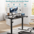 thumbnail image 5 of JOZ Electric Standing Desk, Height Adjustable Standing Desk, 24x48 Inches Sit Stand up Desk, with Memory Controller Home Office Desk, Black Desk, 5 of 8