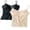 black+beige(2pack), variant on 2 Pack Women's Lace Camisole Vest - Breathable Spaghetti Strap Tank Top Basic Cami Undershirt Tops Seamless Beauty Back Top with Built-in Bra, M-2XL