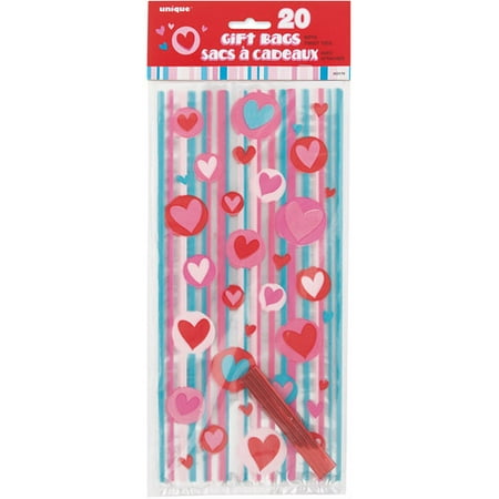 - Simply Hearts Valentine Cello Bags, 20-Count