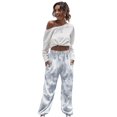 thumbnail image 1 of Pantalón de chándal mujer Sunnimix Holgado Tie Dye Gris S, 1 of 8