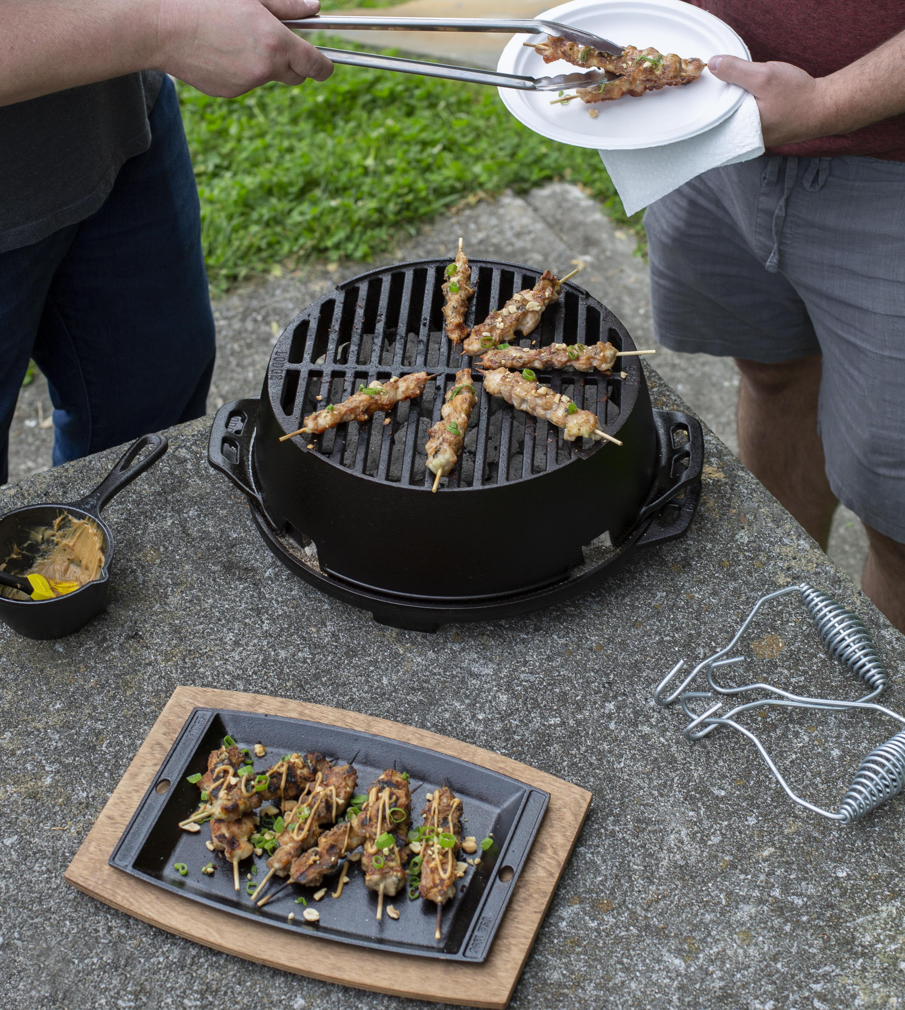 The Lodge Cast Iron Grills: the Sportsman's Pro & the Kickoff. 