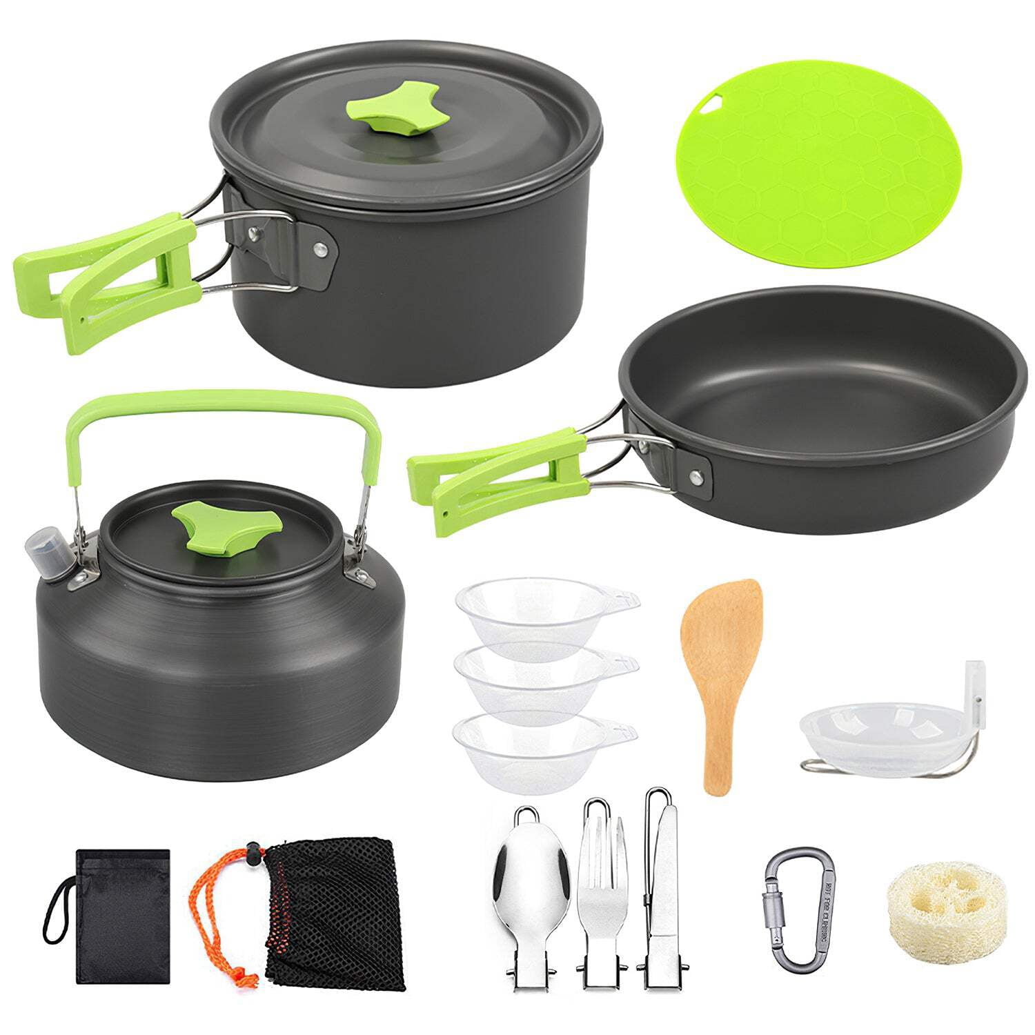 Coleman Aluminum Mess Kit, 5-Piece Camping Cookware Set