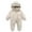 Beige, variant on Baby Girls Clothing Sets Newborn Infant Baby Girl Boy Cute Solid Long Sleeves Ear Footed 0to3 Month Pants With Feet