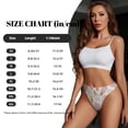 thumbnail image 2 of Thongs for Women - Pink White Ice Cream Print No Show Seamless Womens Thongs Underwear, Breathable G String Thongs for Women, Ladies Stretch Low Rise Thong Bikini Panties Briefs, 2 of 5