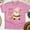 Azalea, variant on Merry Christmas T-Shirt | Cute Santa & Reindeer Holiday Graphic Tee, Azalea, Size L