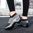 thumbnail image 3 of Women's Slip-On Walking Shoes - Breathable Mesh Sneakers with Comfort Cushion for All-Day Wear and Leisure, 3 of 14