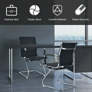 Costway Set of 4 Office Chairs Waiting Room Chairs for Reception Conference Area