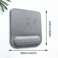 thumbnail image 5 of Fatigue Desk Mousepad With Massage Bump Memory Foam Wrist Rest Smooth, 5 of 17