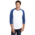 thumbnail image 1 of District Men's Perfect Tri 3/4Sleeve Raglan - DM136, 1 of 1