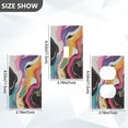 thumbnail image 7 of Yayeee Toggle Light Switch Wall Plate 1-Gang 4.5"x2.7" Home Decorative Outlet Cover, Colorful Black, 7 of 7