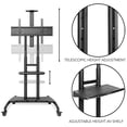 thumbnail image 4 of Mount Factory Rolling TV Stand Mobile TV Cart for 55" - 80" Plasma Screen, LED, LCD, OLED, Curved TV's - Universal Mount with Wheels, 4 of 7