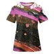thumbnail image 5 of Puntoco Liquidación de blusas cortas para mujer, blusas con cuello redondo y manga corta con estampado para mujer, 5 of 5