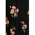 thumbnail image 5 of Black Floral Off Shoulder Mini Dress, 5 of 5