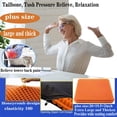 thumbnail image 3 of Extra-large gel seat cushion, suitable for long periods of sitting, super large and thick, for back, sciatica, buttocks, tailbone pain relief, suitable for office, wheelchair, car, chaise lounge, sta, 3 of 4