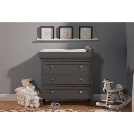 Perse 3-Drawer Changer w/Removable Changing Tray, Choose Your Finish