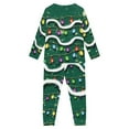 thumbnail image 2 of FKELYI Green Xmas Lights Pjs Size 11-12 T Leisure Girls Pajamas Long Pants 2-Pack Breathable Vacation Kids Sleepwear Boys Christmas Gift, 2 of 5
