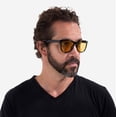 thumbnail image 4 of Night Vision Glasses Anti Glare Night Driving Glasses Yellow Tinted Sunglasses for Men and Women with HD Yellow Glasses for Night Driving Sun Glasses Retro Classic Turin in Black, 4 of 10