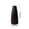 thumbnail image 3 of Solid Wood Vase | Handcrafted Minimalist Tapered Vase for Flowers | Natural Wood Grain Tabletop Decor | Home Decor for Living Room, Display Cabinet, Shelf | 9 Inch Tall Decorative Vase, 3 of 6