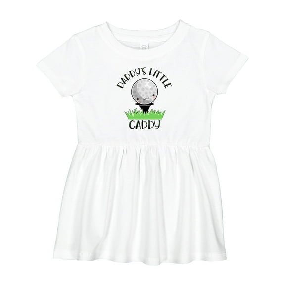 Inktastic Daddy's Little Caddy Cute Golf Ball Girls Baby Dress