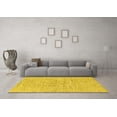 thumbnail image 3 of Ahgly Company Indoor Rectangle Solid Yellow Modern Area Rugs, 3' x 5', 3 of 4