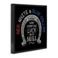 thumbnail image 3 of Stupell Industries Don't Confuse Luck with Skill Black Framed Floater Canvas Wall Art design by Jedco Brands, Inc., 18 x 18, 3 of 9