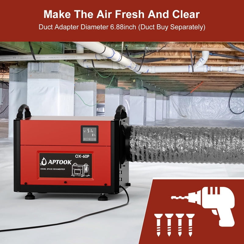 110 pt. 2,000 sq. ft. Bucketless Commercial Dehumidifier in Reds/Pinks with Auto Defrost
