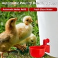 thumbnail image 4 of 12 Pcs Chicken Automatic Waterer Chicken Feeder Chick Seed Feeder Hens for Birds, Quail, Pigeons, with Punch Tool, 6 Blue, 6 Red, with 12 Screws, 4 of 4