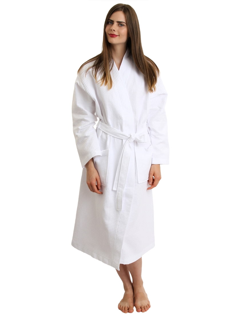 TowelSelections TowelSelections Turkish Cotton Waffle Bathrobe Kimono