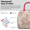 thumbnail image 3 of Lunch Bag Lunch Box for Women Reusable Insulated Lunch Cooler Bags,Large Capacity for Work Travel Picnic,Water-Resistant Pioneer Colorful Floral Lunch Tote Bag Gifts for Woman Mom Red, 3 of 6