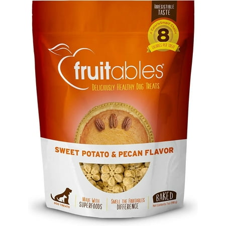 UPC: 0895352002211 | Fruitables Baked Dog Treats – Sweet Potato and Pecan – Dry Biscuit – 7oz