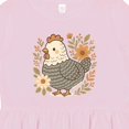 thumbnail image 4 of Inktastic Chicken Flowered Cottagecore Girls Toddler Dress, 4 of 5