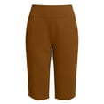 thumbnail image 3 of Summer Crop Pants,Women's Bermuda Long Shorts Knee Length Capris with Zipper Pockets Athletic Walking Athletic Casual Summer, 3 of 7