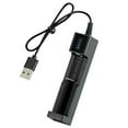 thumbnail image 3 of HLONK USB Smart Single Slot Charger 18650 Lithium Charger Small Fan Flashlight Battery Charging Adapter With Indicator Light, 3 of 8