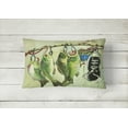 thumbnail image 2 of Recession Food Fish caught with Spam Canvas Fabric Decorative Pillow, 2 of 3