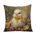 thumbnail image 2 of ChicYu Easter Pillow Cover 17.7x17.7in Cute Bunny Egg Pattern Cushion Cover Soft Washable Pillowcase Without Insert for Sofa Bedroom Car Spring Holiday Decor, 2 of 6