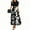 Black, variant on Wedding Guest Dresses for Women High Waist Chiffon Short Sleeve Vacation Dresses for Women 2025 Black Size M