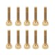 thumbnail image 5 of 50 Uds. Tornillo de pulgar moleteado plano, cabeza redonda, suministros industriales antideslizantes de cobre puro (M5 x 25mm), 5 of 9