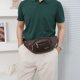 thumbnail image 5 of Bolso bandolera para hombre Bolsos cruzados duraderos de PU para deportes de ciclismo (marrón oscuro) Ndcxsfigh Para Estrenar, 5 of 9