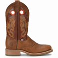 thumbnail image 4 of Double-H Boots Men's  12" Mickey Steel Toe I.C.E.™ Roper Work Boot Brown - DH5400, 4 of 4