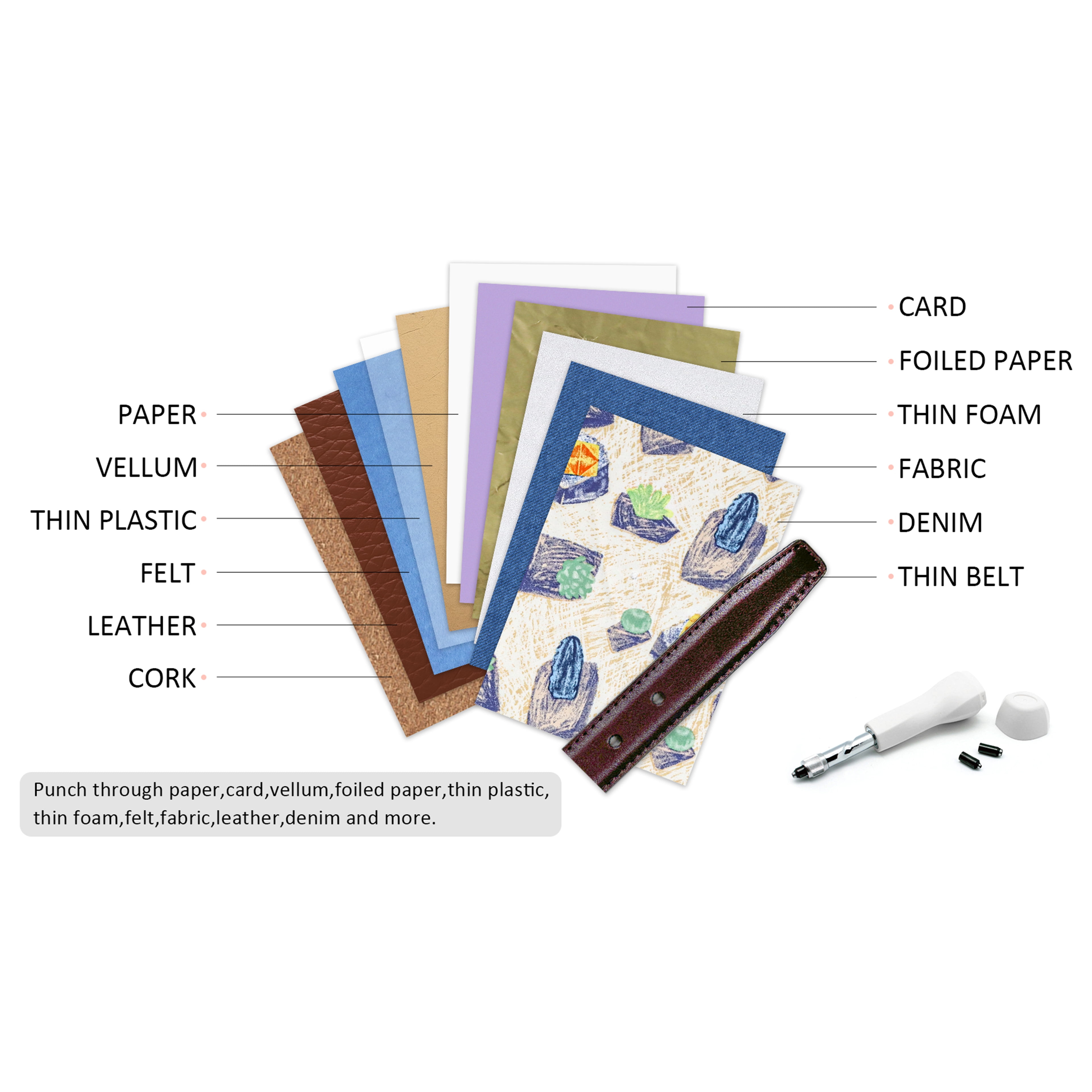 Recollections Multi Screw Hole Punch, 6 Pack
