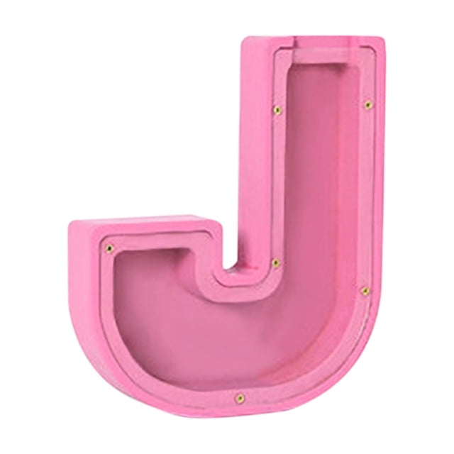Fiudx Hucha de Madera Personalizada, Diseño de 26 Letras Del Alfabeto, Pegatinas de Nombre Diy, Juguete Educativo, Decoración para Dormitorio y Sala de Estar, Regalo de Cumpleaños Perfecto, Tamaño de