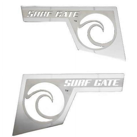 Malibu Boat Accent Plates | Surf Gate Stainless Steel (Set of 2)