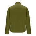 thumbnail image 5 of KeShDi Winter Coat Men's Casual Hooded Personalized Fashion Sweatshirt Fleece Sweatshirt Army Green 2X, 5 of 7