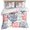 Red/Navy Blue/Coral, variant on 3 Piece Purple Gray Coral Coastal Duvet Cover Set California King,Microfiber Comforter/Quilt Cover with Corner Ties and 2 Pillowcases,Summer Beach Seaside Nautical Soft Bedding with Zipper Closure