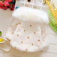 thumbnail image 5 of Odeerbi Toddler Winter Coat Kids Girls Outerwear Jackets Autumn Baby Polka Dot Pearl Decoration Plush Warm Cotton Coat White, 5 of 9