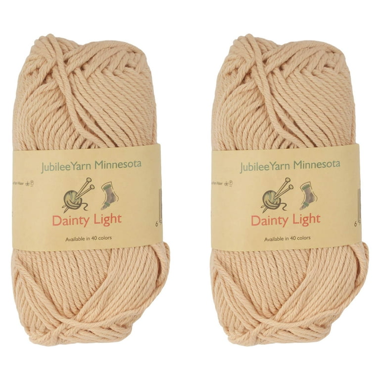 JubileeYarn Medium Gauge Worsted Weight Yarn - Dainty Light - 4 Skeins -  100% Cotton - Turkish Sea - Color 4053 