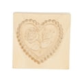 thumbnail image 6 of Wooden Cookie Mould - 3.93" x 3.93" Love Rose Carved Baking Tool,Love Rose, 6 of 7